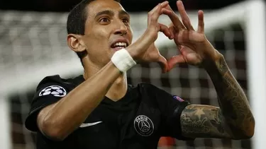 Di María no imagina anotarle al Real. (AFP)