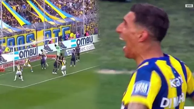 Ángel Di María anotó tremendo golazo olímpico en empate de Rosario Central ante Boca Juniors / TNT Sports