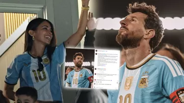 Antonela Roccuzzo le envió un emotivo mensaje a Lionel Messi luego de su retiro de la selección argentina / Fuente: IG Antonela Roccuzzo Antonela Roccuzzo le envió un emotivo mensaje a Lionel Messi luego de su retiro de la selección argentina / Fuente: IG Antonela Roccuzzo