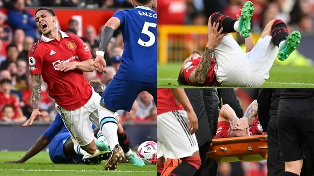 Antony salió lesionado entre lágrimas en el United vs. Chelsea