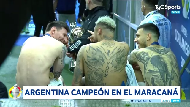 Argentina campeón de la Copa América 2021: Messi y Neymar se reunieron tras los festejos