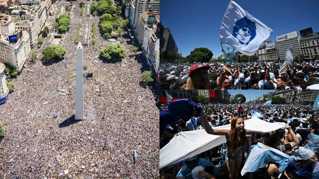Argentina campeón mundial: Se estiman más de 4 millones de hinchas en festejos