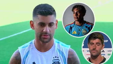 Cuti Romero respondió a Courtois y Lamine Yamal tras decir que Francia y España son mejores selecciones del Mundial 2026 / Foto: ESPN Cuti Romero respondió a Courtois y Lamine Yamal tras decir que Francia y España son mejores selecciones del Mundial 2026 / Foto: ESPN