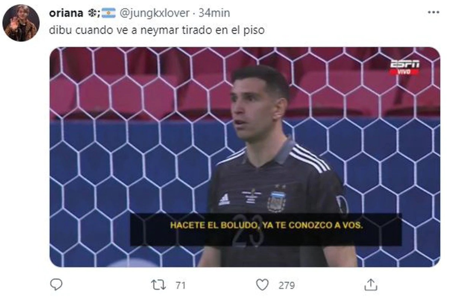 Los memes que dejó la final de la Copa América 2021 entre Brasil y Argentina.
