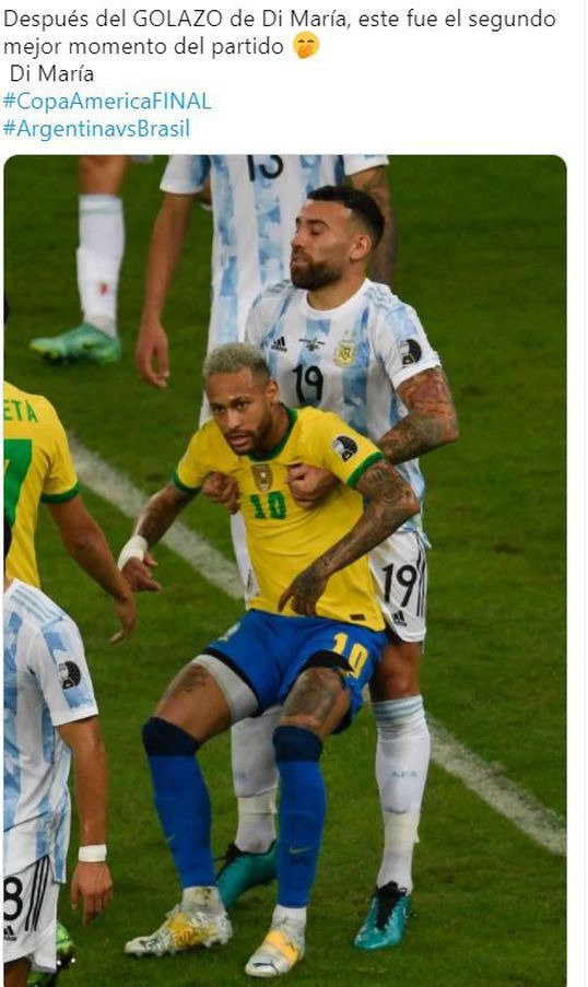 Los memes que dejó la final de la Copa América 2021 entre Brasil y Argentina.