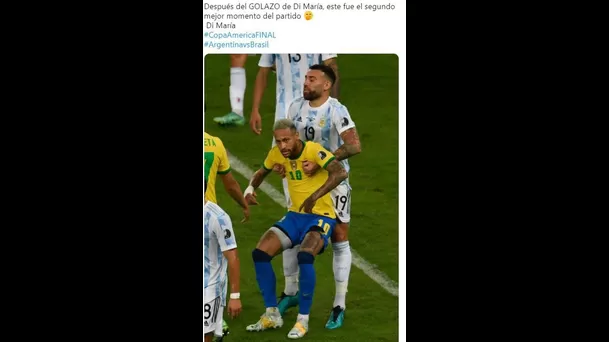 Los memes que dejó la final de la Copa América 2021 entre Brasil y Argentina.