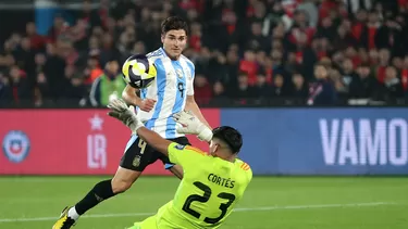 Julián Álvarez anotó para el triunfo de Argentina sobre Chile por las Eliminatorias / Argentina