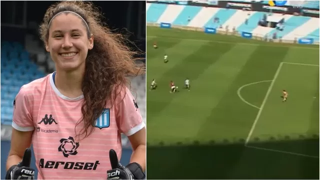 Argentina: La espectacular salvada de la peruana Silvana Alfaro en el Racing vs. San Lorenzo