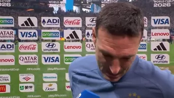 Scaloni no pudo dar entrevista tras remontada de Argentina: el desesperado llanto ante cámaras