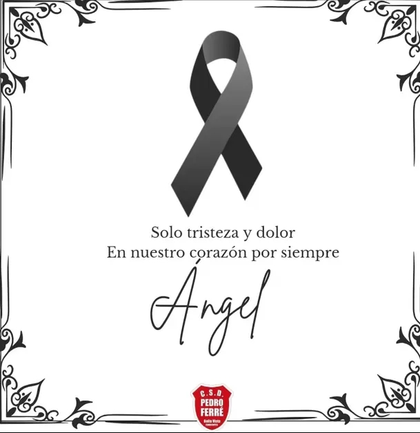 Ferré se expresó por la muerte de Ángel Elías. | Fuente: Facebook Club Social Y Deportivo Pedro Ferré