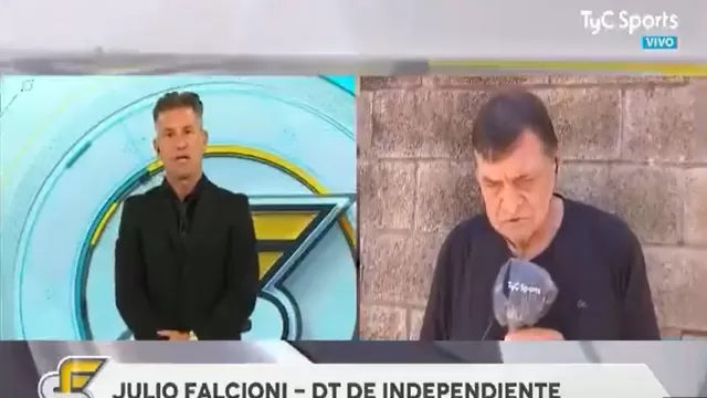 Diego Díaz se burló de Falcioni. | Video: TyC Sports