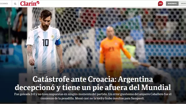 Argentina: la reacción de la prensa extranjera tras caer ante Croacia-foto-3