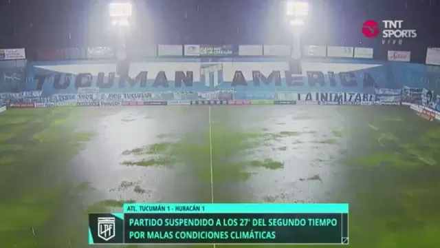 Argentina: Suspenden el Atlético Tucumán vs. Huracán por torrencial lluvia