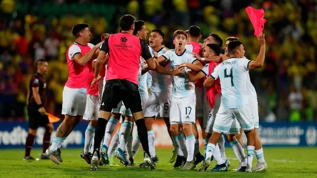 Argentina ganó en Bucaramanga. | Foto: AFP/Video: TyC Sports