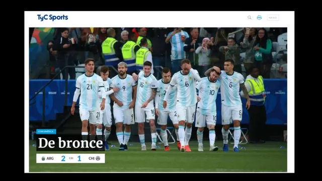 Las portadas del triunfo de Argentina sobre Chile.-foto-3