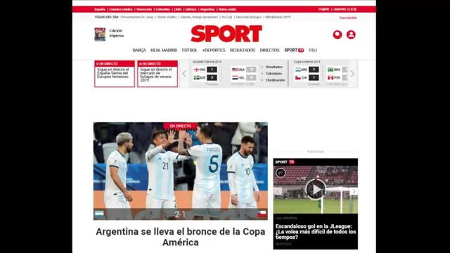 Las portadas del triunfo de Argentina sobre Chile.-foto-5