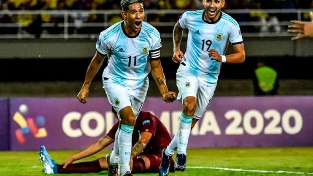 Argentina venció 4-1 a Venezuela y avanzó invicto al cuadrangular final del Preolímpico Sub-23