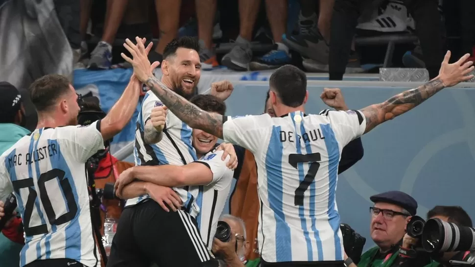 Argentina se quedó con la victoria en el Estadio Ahmed bin Ali. | Foto: AFP/Video: Latina