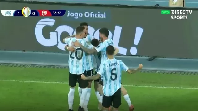 Argentina vs. Chile: Messi colocó el 1-0 con un magnífico tiro libre