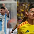 Argentina vs. Colombia: El duelo aparte de Messi y James