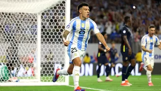 Argentina vs. Ecuador: Lisandro Martínez marcó el 1-0 para la albiceleste