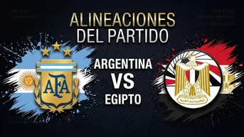 Alineaciones de Argentina y Egipto para partido por los octavos del Mundial 2026