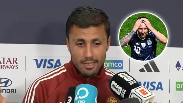 Rodri sorprendió a todos al confesar qué hará España para detener a Lionel Messi en la final del Mundial 2026 / Fuente: DSports - Reuters