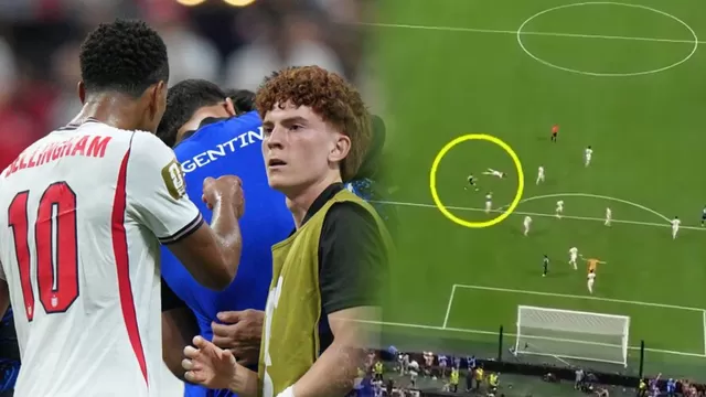 Video reveló qué hizo Valentín Barco que provocó la agresión de Jude Bellingham en el Argentina vs Inglaterra / Foto: Olé