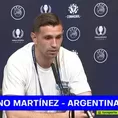 Argentina vs. Italia: Emiliano &#39;Dibu&#39; Martínez negó que tenga que operarse de su rodilla