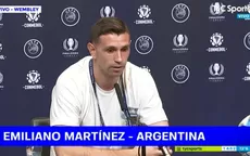 Argentina vs. Italia: Emiliano 'Dibu' Martínez negó que tenga que operarse de su rodilla - Noticias de dibu martínez