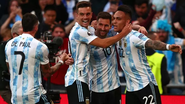 Argentina vs. Italia: Lautaro Martínez anotó el 1-0 tras genial jugada de Lionel Messi