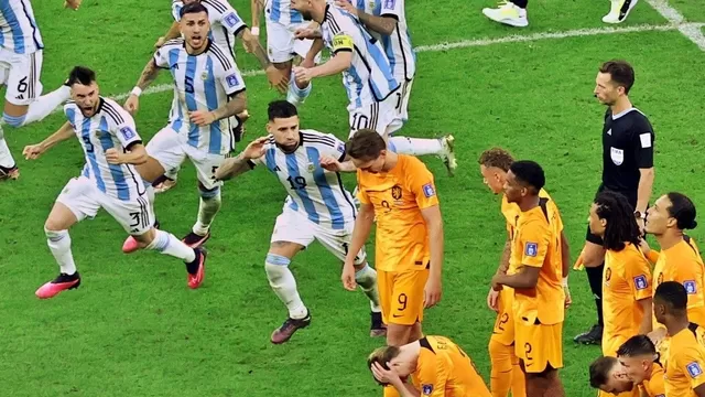 Argentina y Países Bajos jugaron en el Estadio Lusail. | Video: Latina
