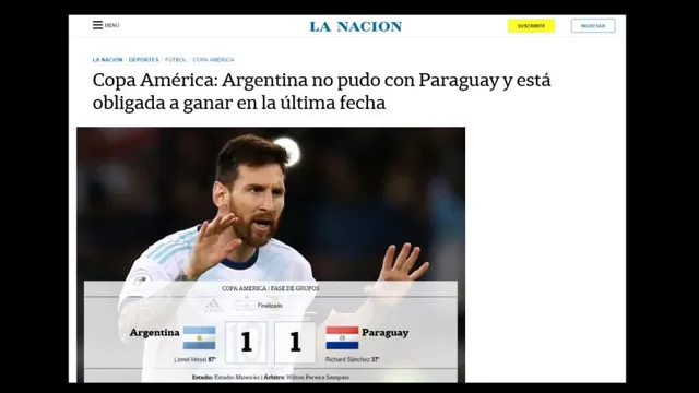 Las portadas del Argentina vs. Paraguay.-foto-2