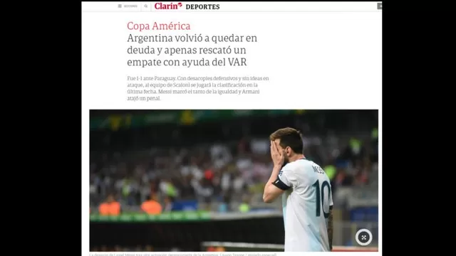 Las portadas del Argentina vs. Paraguay.-foto-5