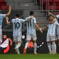 Argentina vs. Paraguay: El &#39;Papu&#39; Gómez marcó el 1-0 para la Albiceleste y festejó bailando