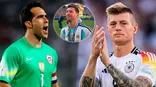 Toni Kroos y Claudio Bravo enviaron contundente mensaje a Argentina / Foto: Getty y captura América TV Toni Kroos y Claudio Bravo enviaron contundente mensaje a Argentina / Foto: Getty y captura América TV