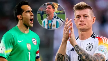 Toni Kroos y Claudio Bravo enviaron contundente mensaje a Argentina / Foto: Getty y captura América TV