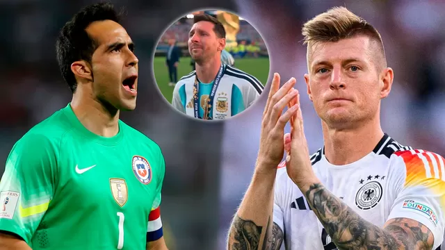 Toni Kroos y Claudio Bravo enviaron contundente mensaje a Argentina / Foto: Getty y captura América TV