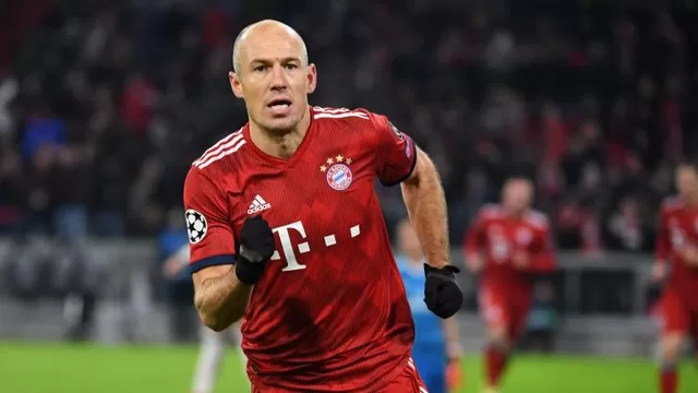 Robben se comenzó a despedir del Bayern Munich | Foto: AFP.