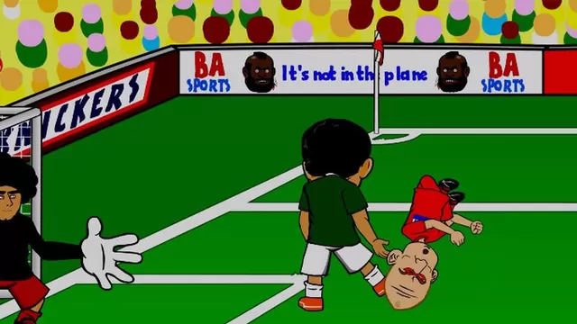 Arjen Robben recibe la ayuda de Batman en 'piscinazo' animado