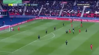 Arquero del Bastia ayudaba a Matuidi y Verratti aprovechó para marcar un golazo