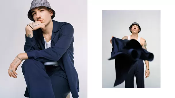 Héctor Bellerín se asoció con H&amp;M para crear la primera colección masculina más sostenible de la marca.