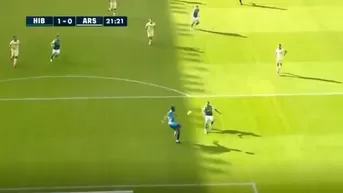 Arsenal: Insólito blooper del arquero Okonkwo terminó en gol del Hibernian