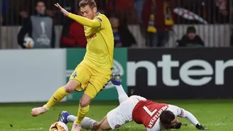 Arsenal se complicó en la Europa League: cayó 1-0 en su visita al BATE Borisov