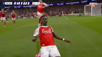 Arsenal vs Atlético: Gol de Saka para romper la defensa colchonera