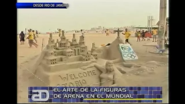El arte de las figuras de arena en el Mundial