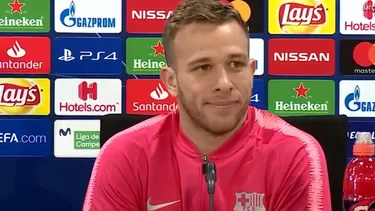 Arthur, jugador del Barcelona previo al duelo con Lyon por Champions. | Foto: EFE