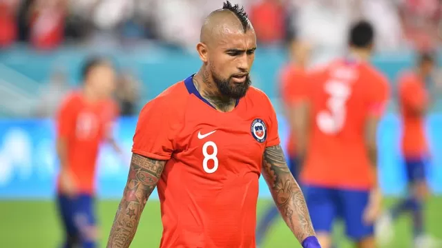 Vidal reconoció la superioridad de Perú en el duelo ante Chile. | Foto: AFP