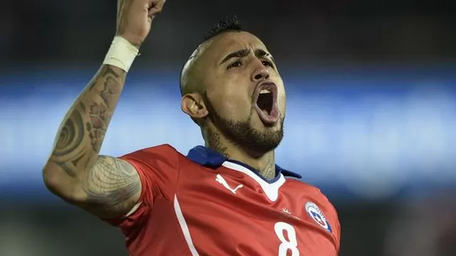 Vidal se coronó con Chile en la Copa América. (AFP)