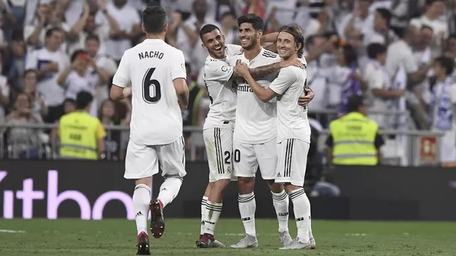 Asensio marc&amp;oacute; el &amp;uacute;nico gol del Real Madrid-Espanyol. | Foto: Real Madrid.